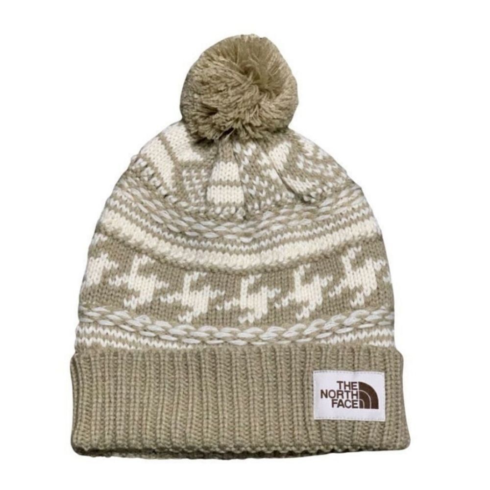 THE NORTH FACE Fair Island Beanie – Gardenia White Winter hat with pompom